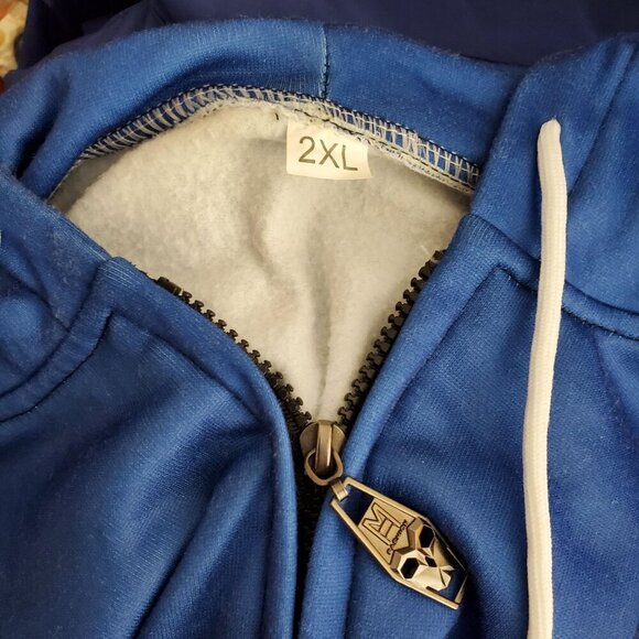 Martini Racing Blue Hoodie Jacket 2XL Blue Full Zip Jacket - Picture 4 of 6